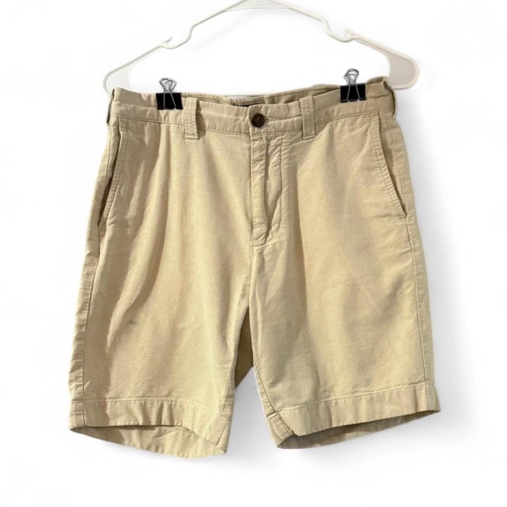 Tan J.Crew Gramercy chino shorts